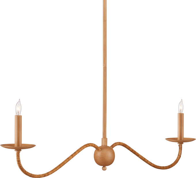 Currey and Company Saxon Linear Chandelier - Thumbnail 2