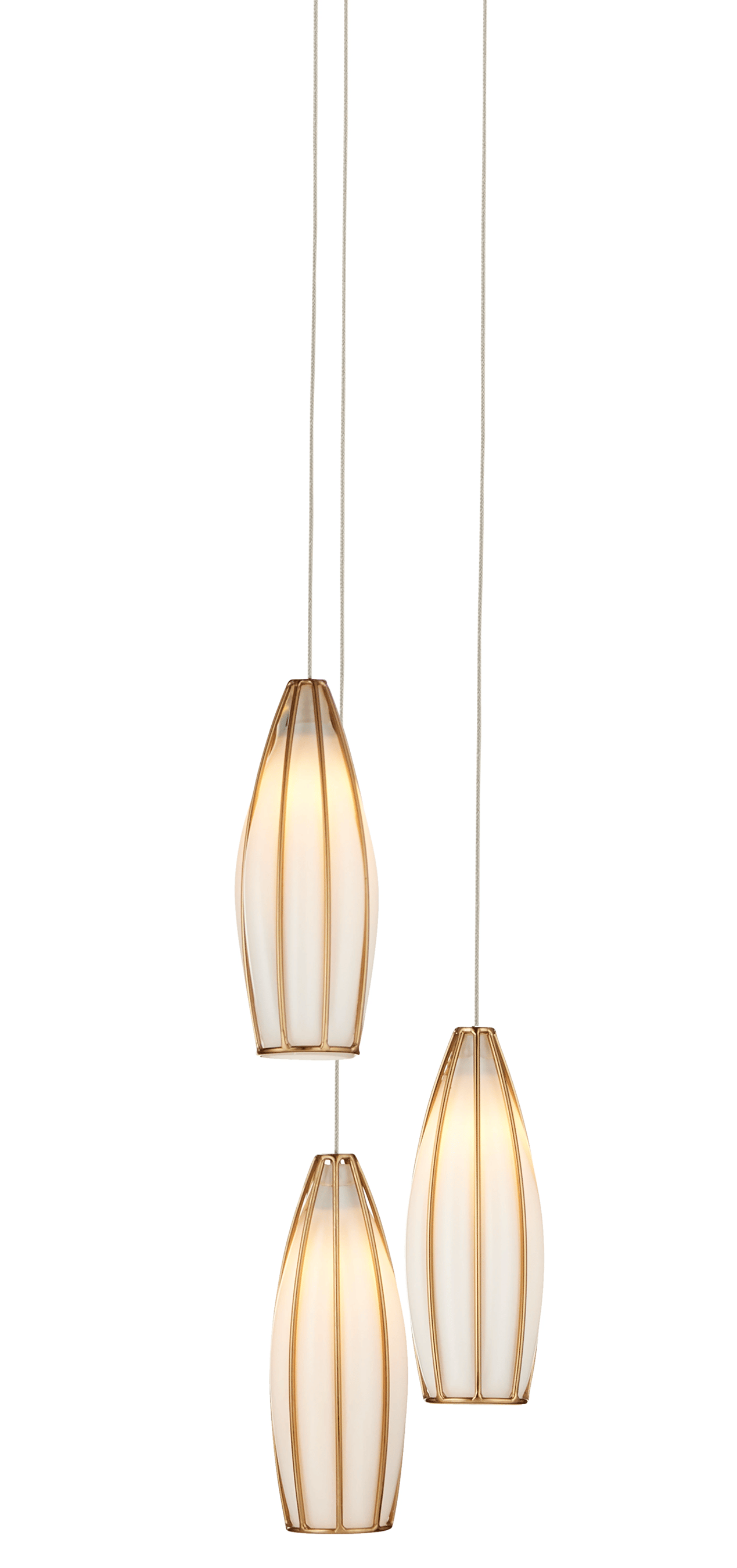 Currey and Company Parish 3 Light Round Multi Drop Pendant Layla