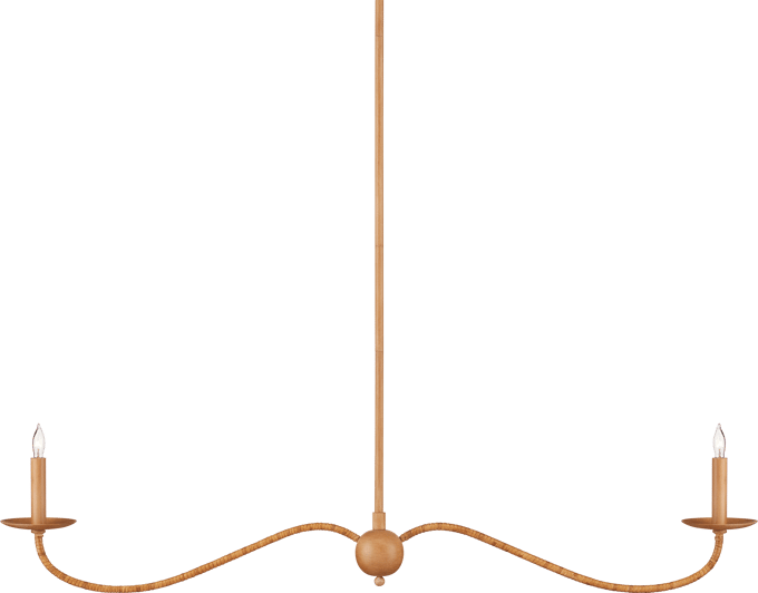 Currey and Company Saxon Linear Chandelier