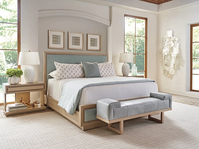 Tommy Bahama Home Abbott Leather Bench Layla Grayce