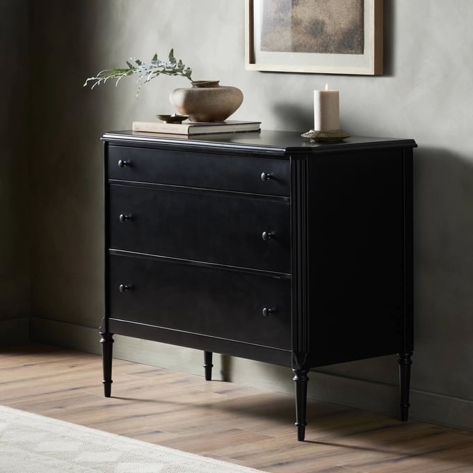 Four Hands Lendon 3 Drawer Dresser - Black