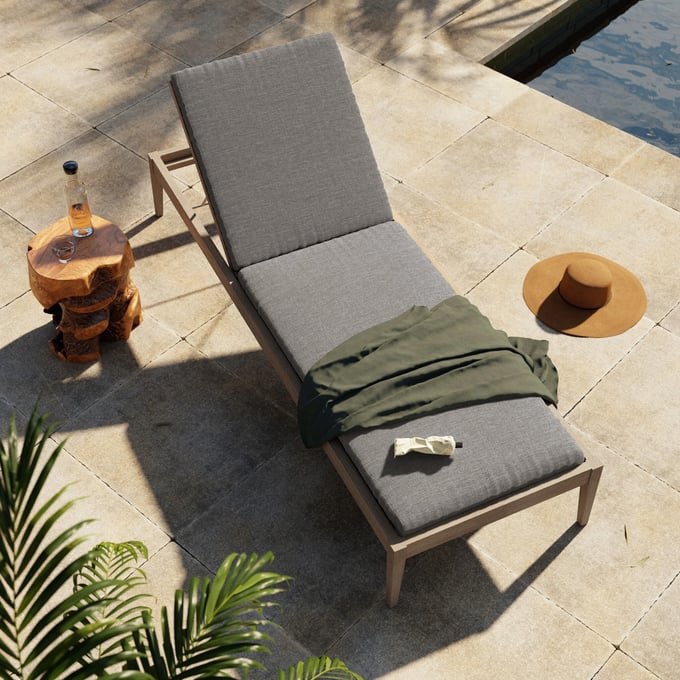 Sherwood Outdoor Chaise Lounge - Thumbnail 3