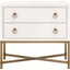 Pearl Shagreen, Brushed Gold