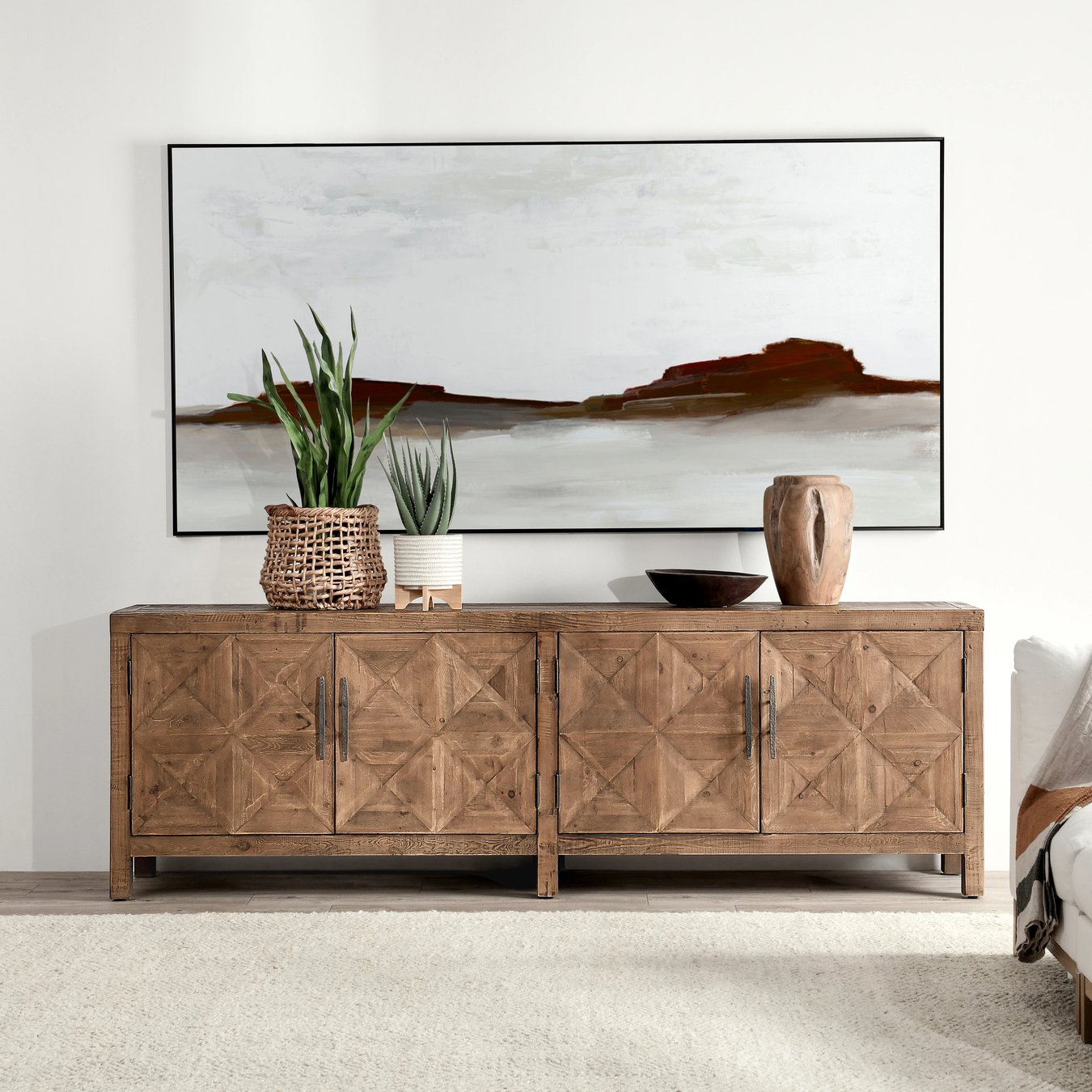 Classic Home Elani 4 Door Sideboard | Layla Grayce