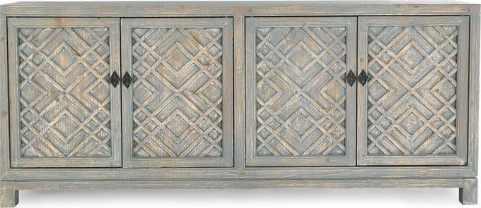 Blue 4 Door Sideboard Made From Reclaimed Pine Blue 4 Door Sideboard Made From Reclaimed Pine