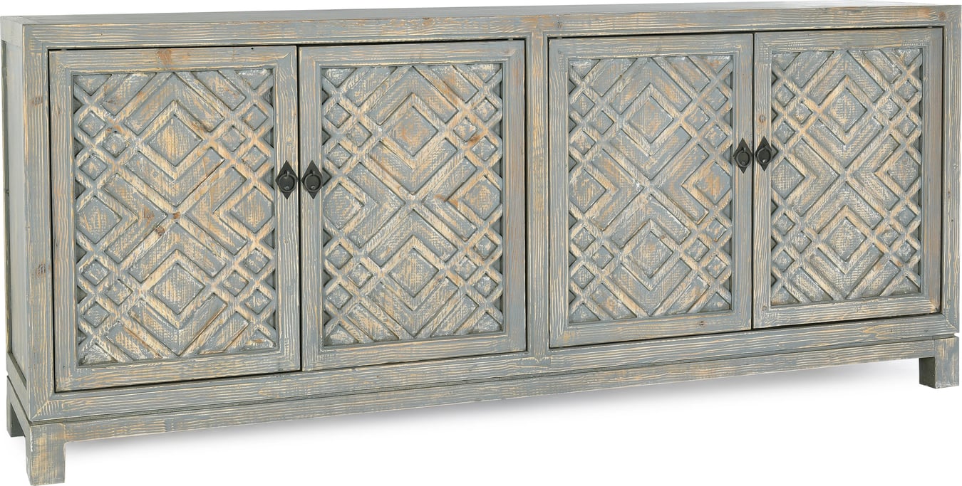 Blue 4 Door Sideboard Made From Reclaimed Pine Blue 4 Door Sideboard Made From Reclaimed Pine