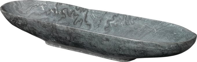 Long Oval Marble Bowl - Thumbnail 3