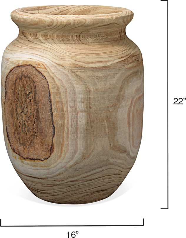 Topanga Wooden Vase - Thumbnail 5