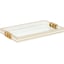 White, Gold Leaf, Clear