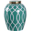 Teal Green Glaze, Metallic Gold