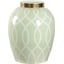 Light Green Glaze, Metallic Gold