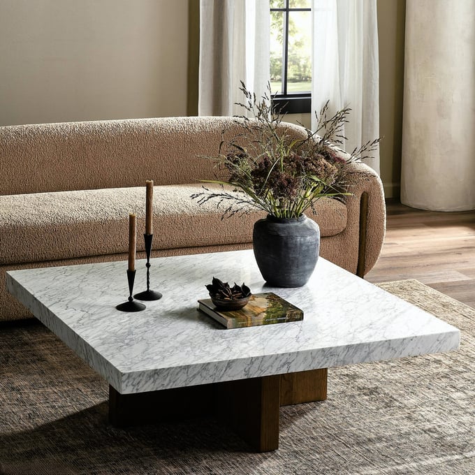 A361◆SQUARE ROOTS QUATTRO COFFEE TABLE◆ Four Hands Bellamy Square Coffee Table | Layla Grayce
