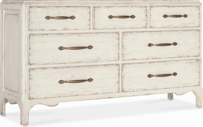 white christmas dresses Vintage 4 Drawer White Cottage Dresser main image 0