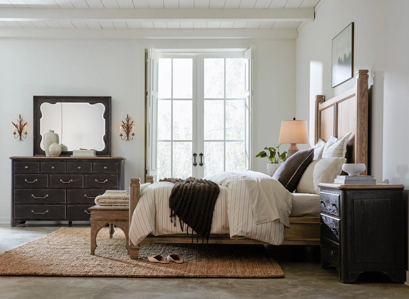 Hooker Furniture Americana Bed Bench Layla Grayce