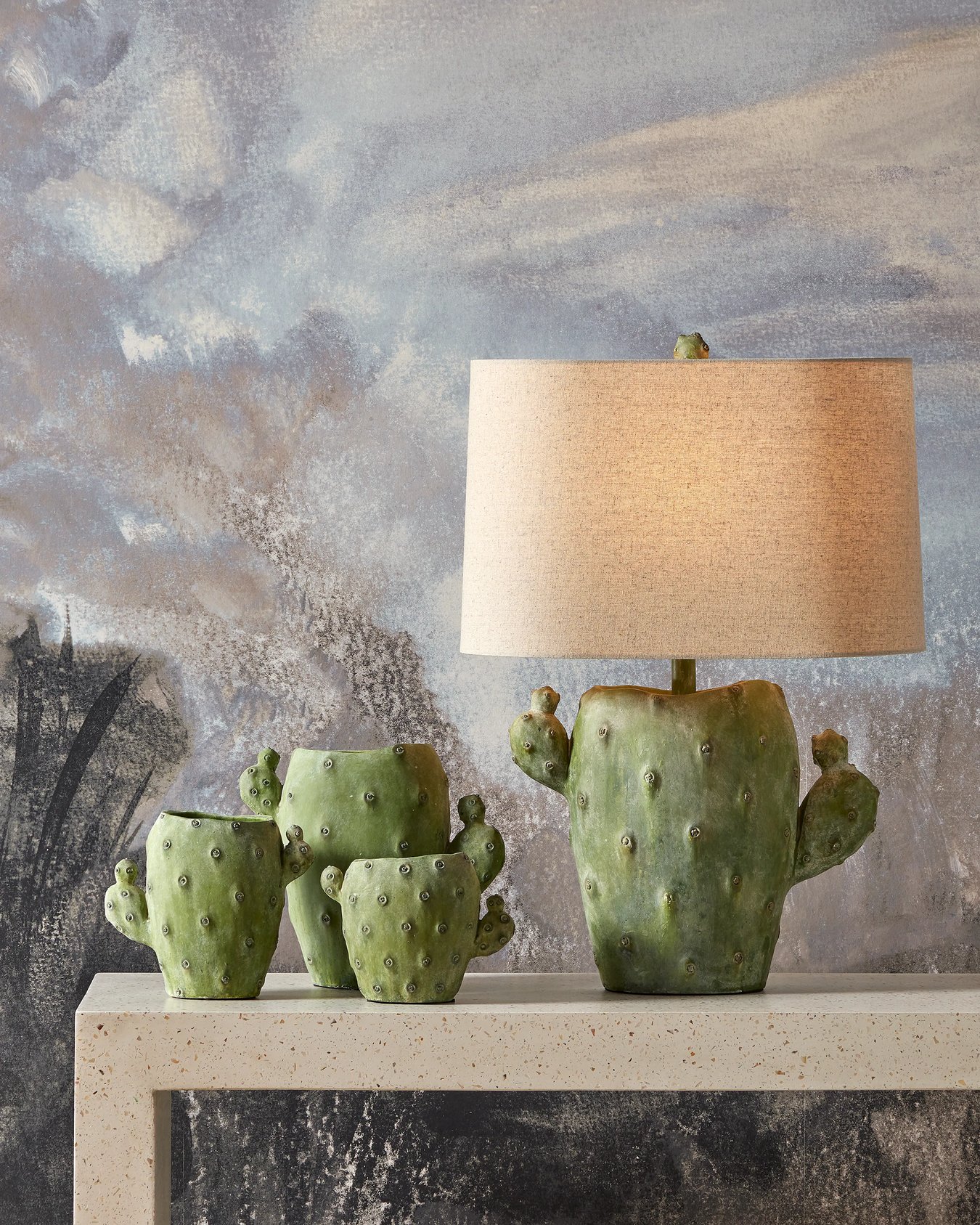 Currey and Company Cactus Vase Set | Layla Grayce