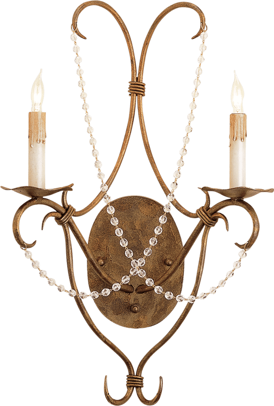 Crystal Lights Wall Sconce