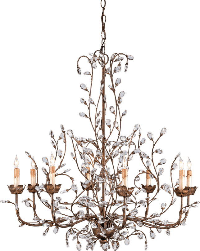 Currey and Company Crystal Bud Chandelier