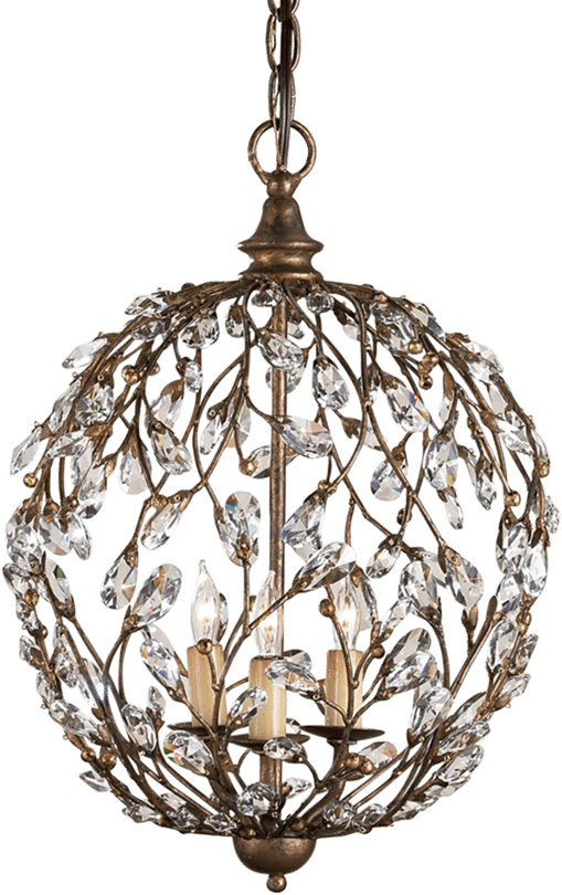 Crystal Bud Sphere Chandelier