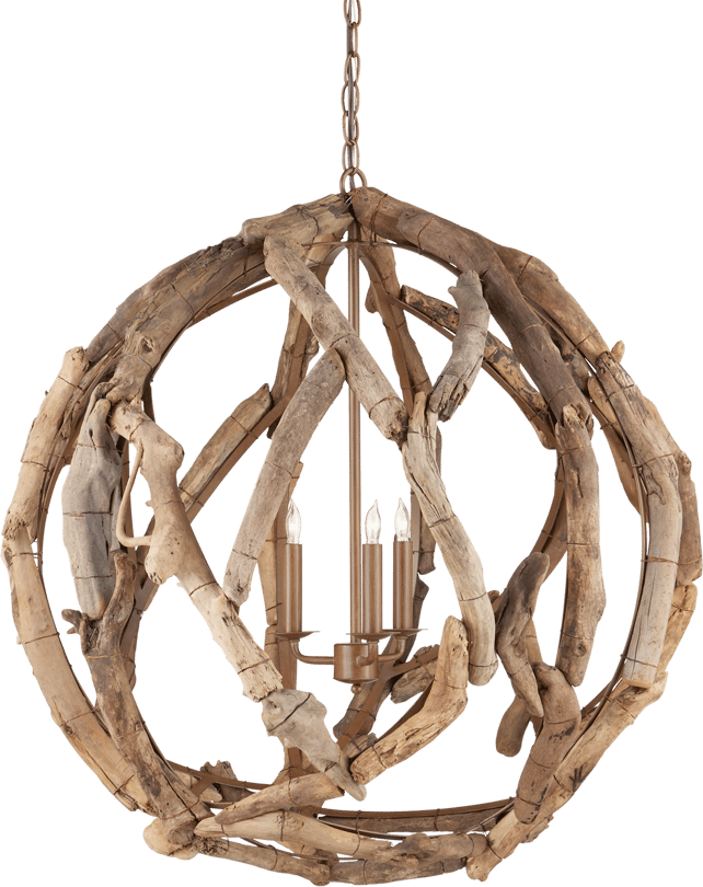Driftwood Orb Chandelier - Thumbnail 2