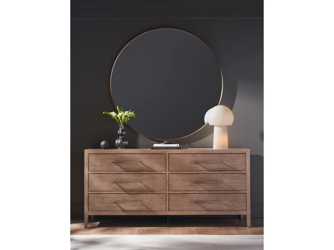 grey oak dresser CAPHAUS 12-Drawer 34.8 in. Wide FBDD-CHF1201-DKGY lined for delicate items Galano Hamsper 6 Drawer Dresser