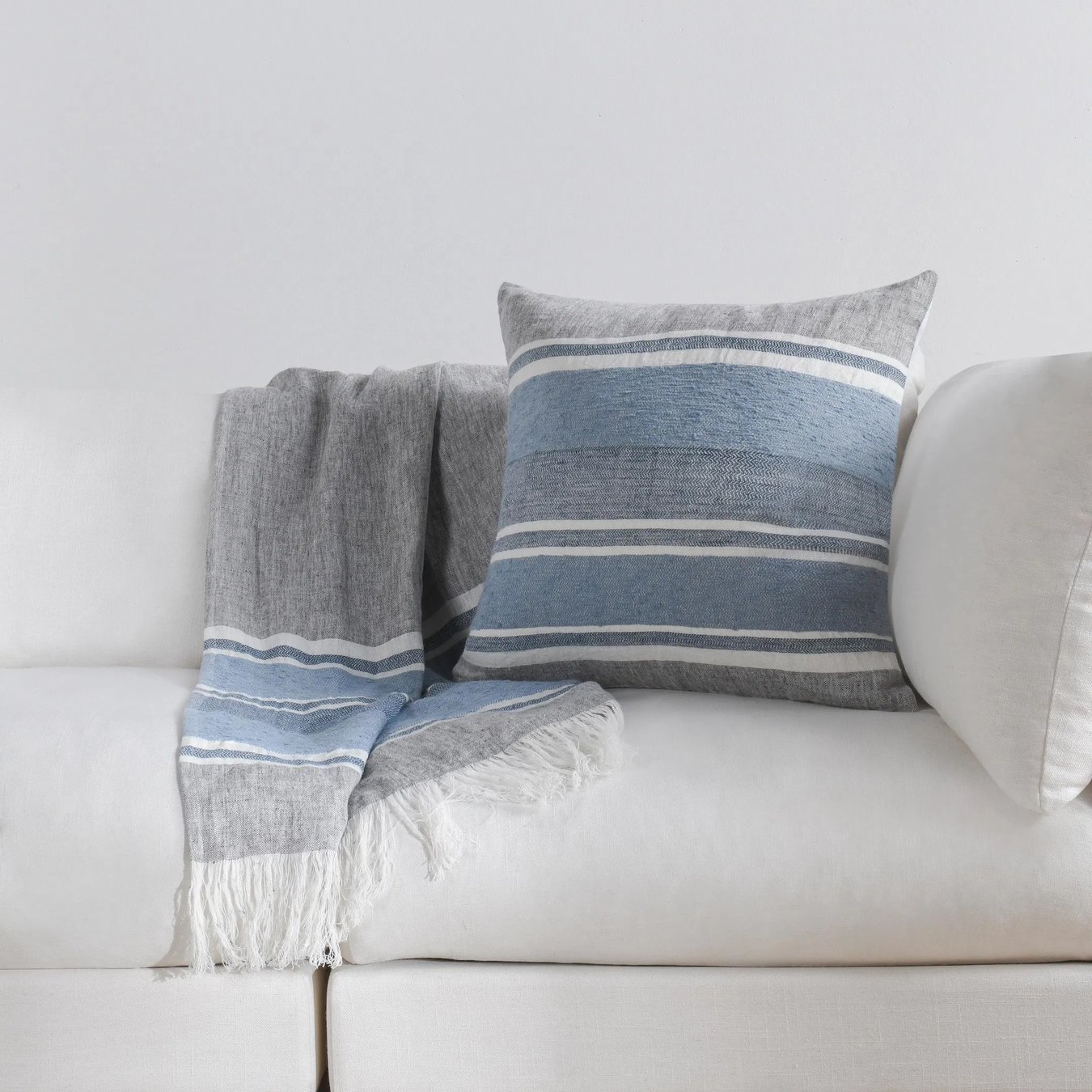 Villa by Classic Home Lima Belgian Linen Throw Blanket Layla Grayce
