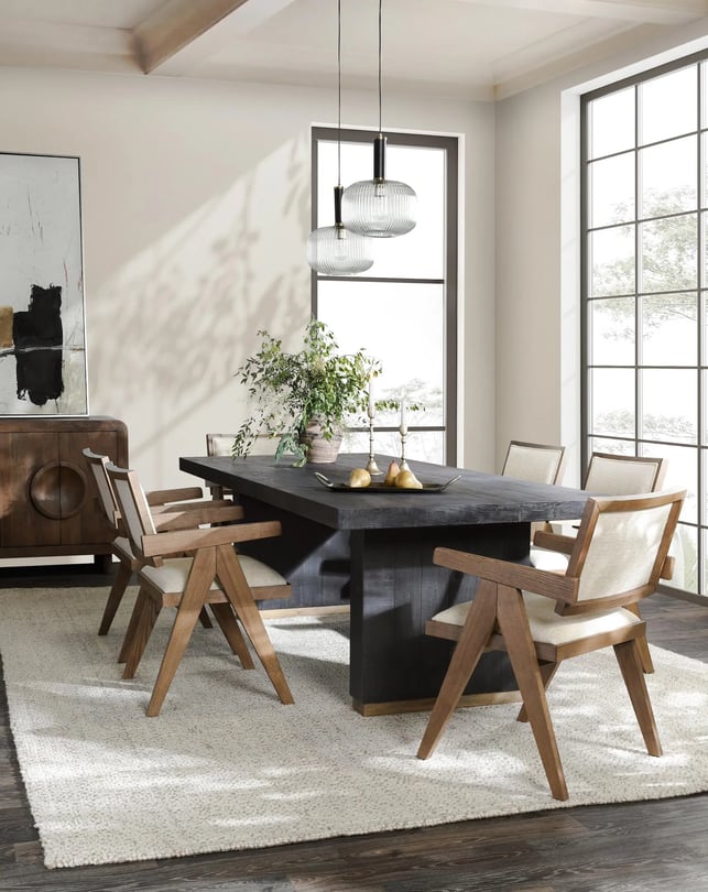 Classic Home Lynx 94in Reclaimed Pine Wood Dining Table - Thumbnail 2