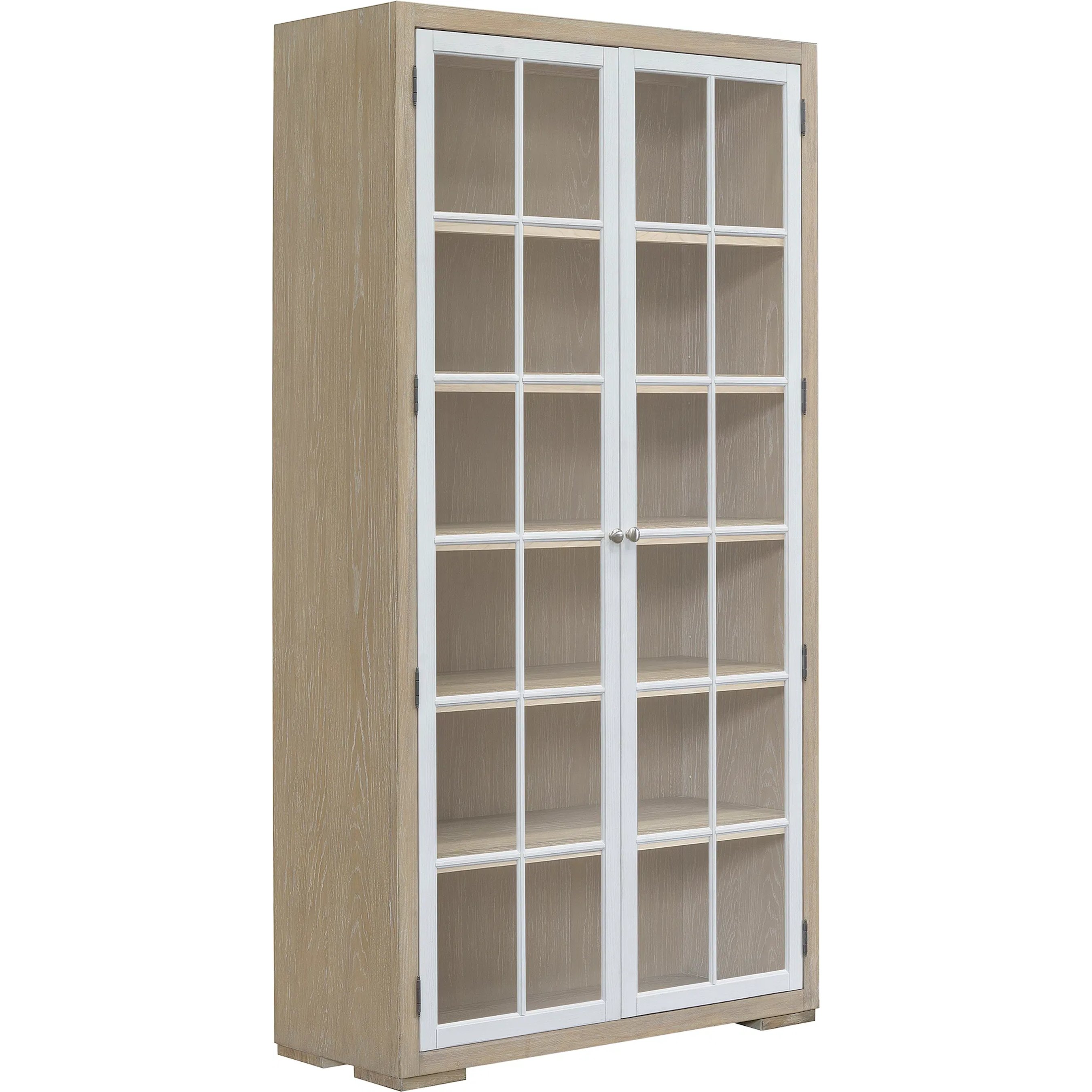 Pulaski Furniture Contemporary 5-Shelf Glass Door Bookcase | Layla