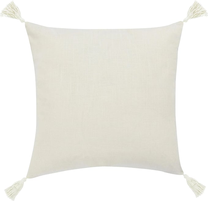 Apana Linen Blend Woven Throw Pillow - Thumbnail 2