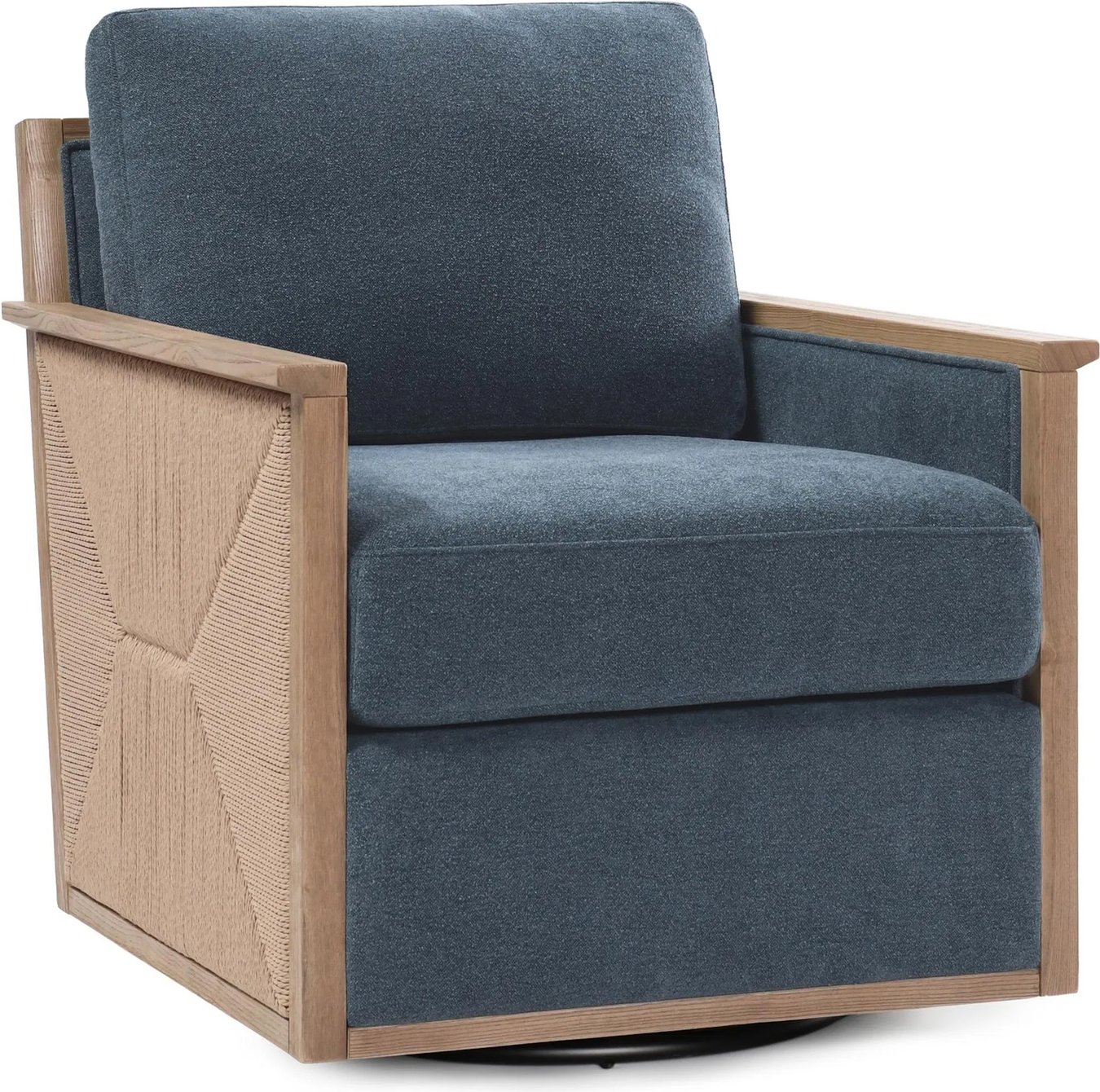 Swivel Teal Statement Chair Classic Home Norman Swivel Accent