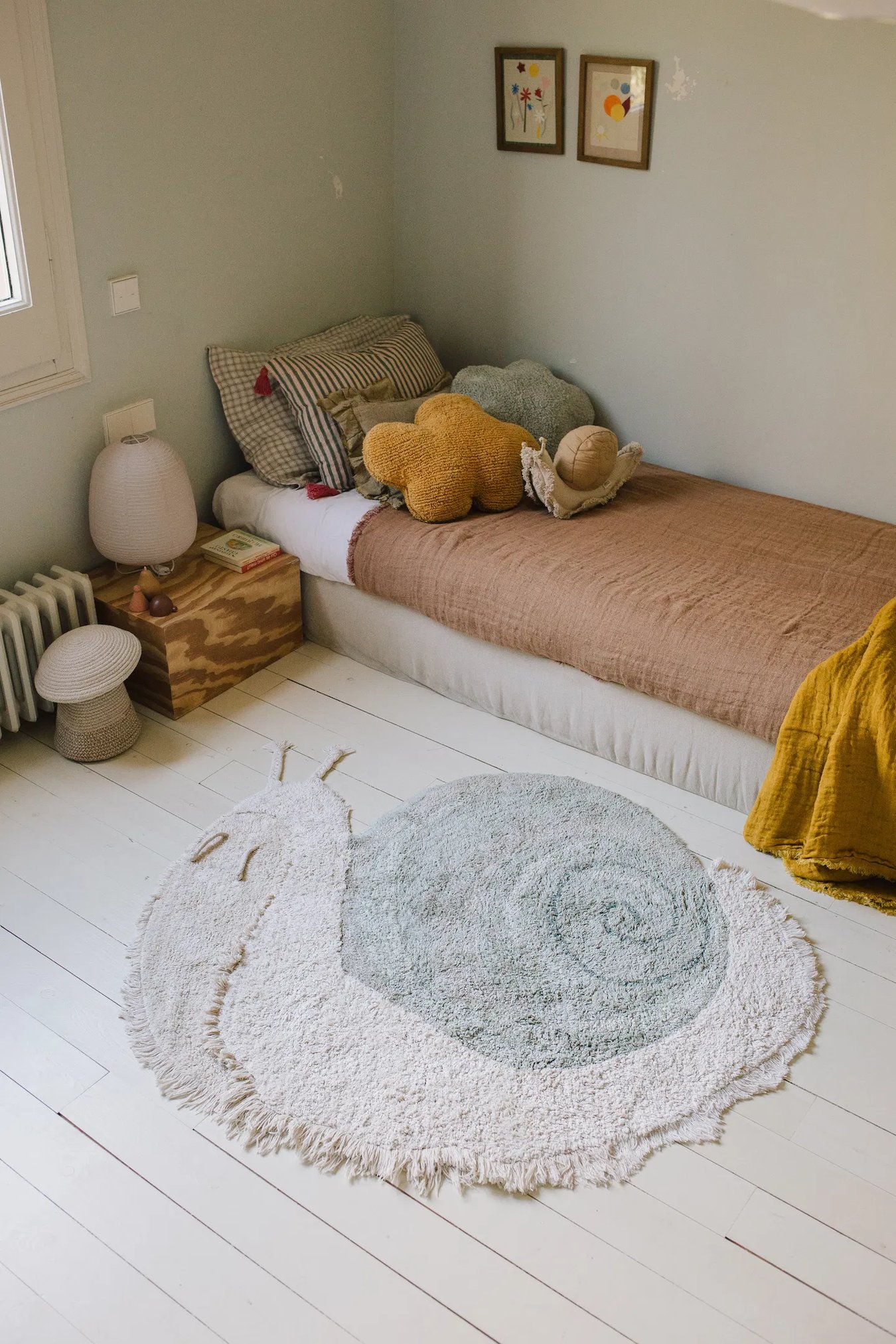 Lorena Canals Washable Snail Animal Rug Layla Grayce