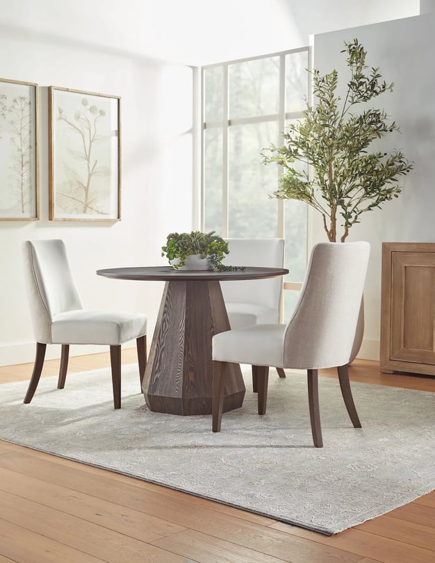 Duet Fabric/Wood Dining Chair - Thumbnail 3