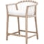 White Speckle Flat Rope, LiveSmart Peyton-Pearl, Natural Gray Mahogany