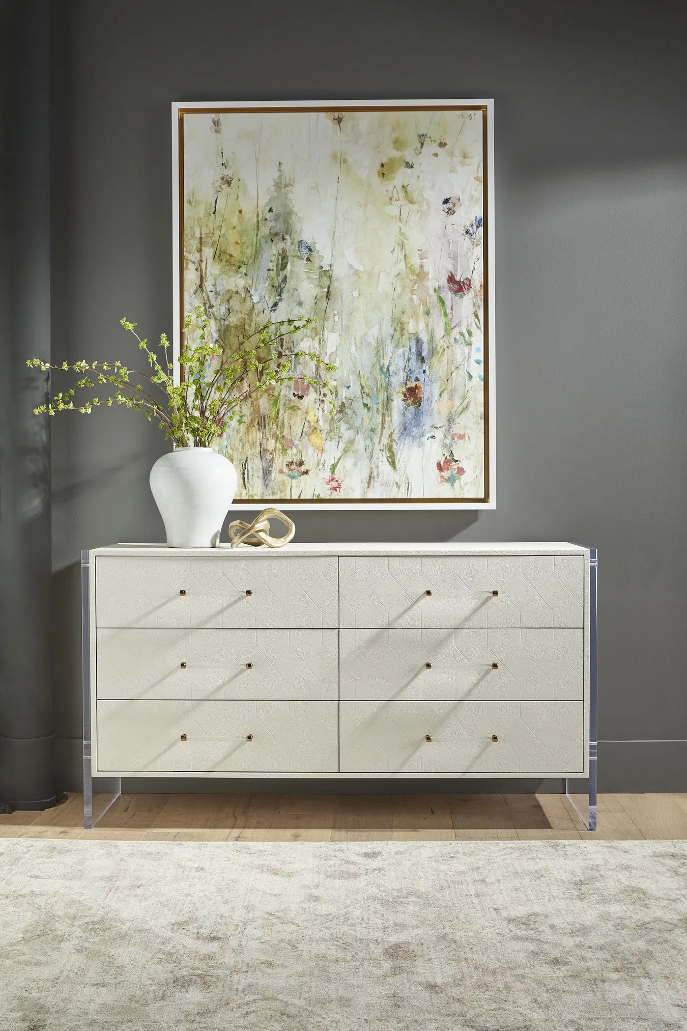 Essentials For Living Sonia Shagreen Double Dresser | Layla Grayce