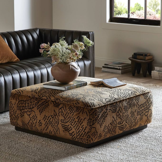 Four Hands Sinclair Square Ottoman-36