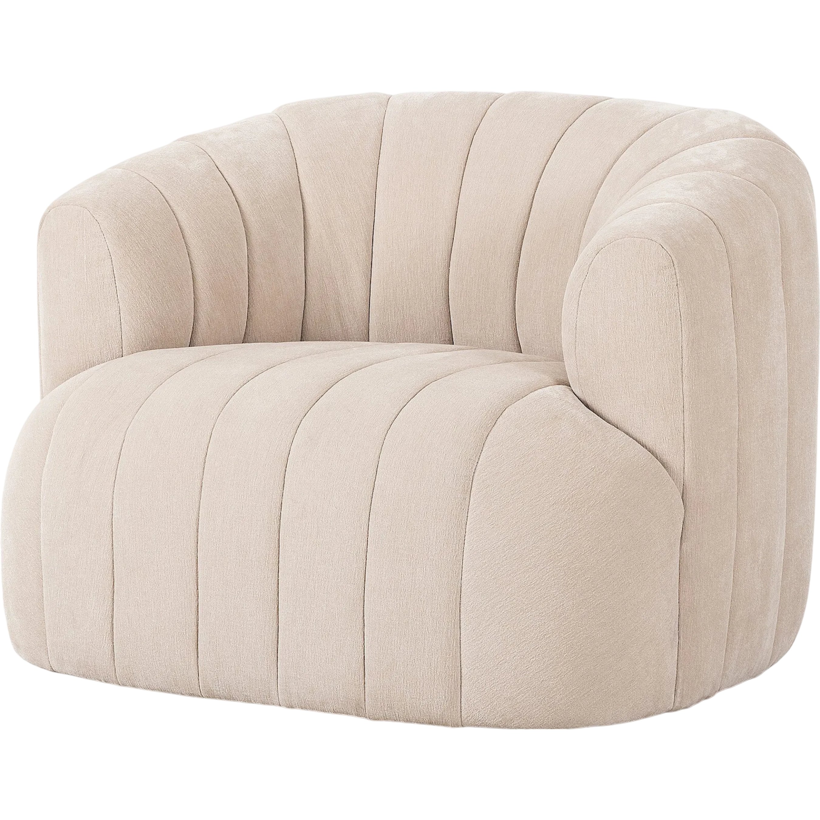 Elliana Swivel Chair Color: Blamont Cream