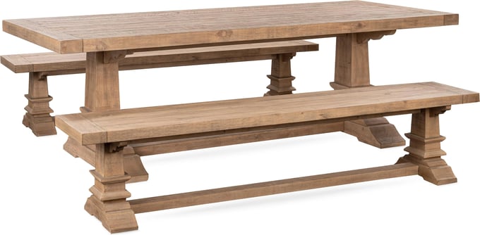 Allegra Reclaimed Pine Wood Dining Table