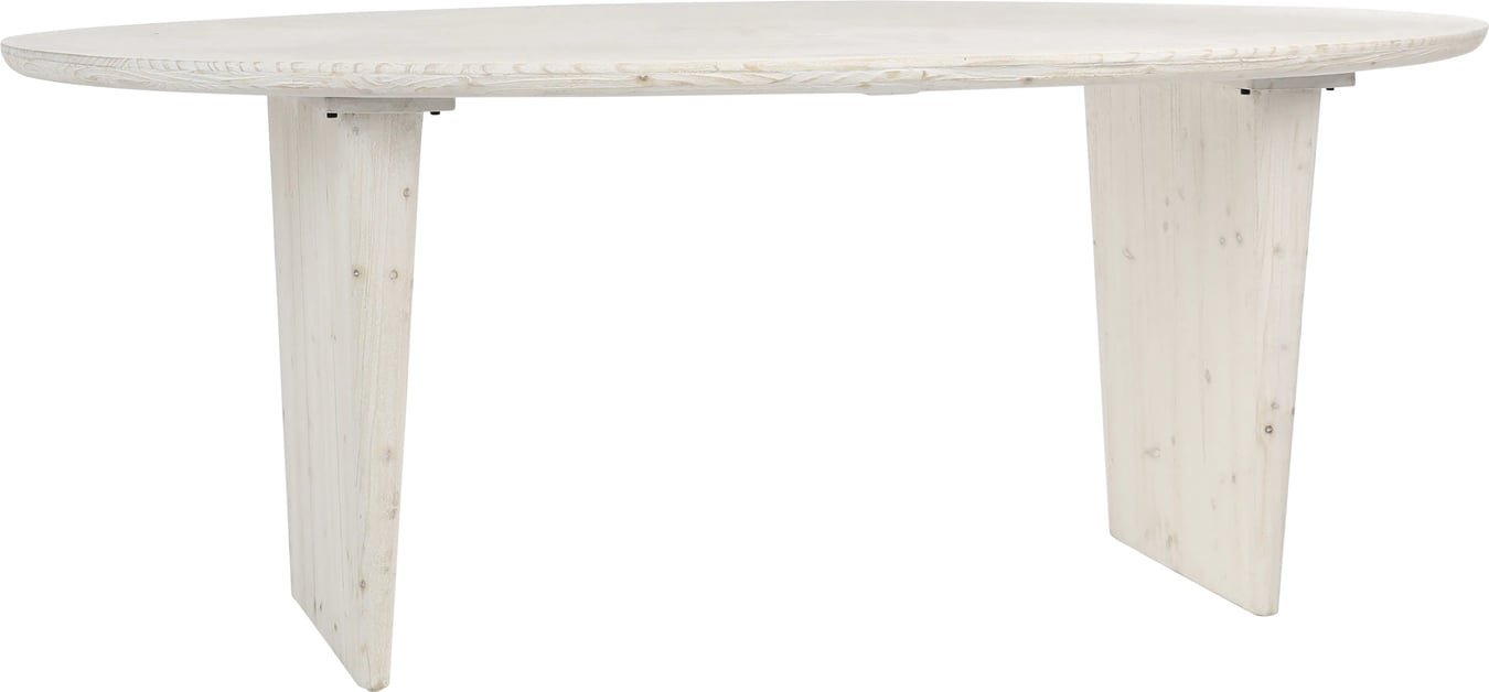 Arch \u0026 Plane Abraham White-Washed Reclaimed Wood Oval Dining Table | Layla  Grayce, image size:1350x628
