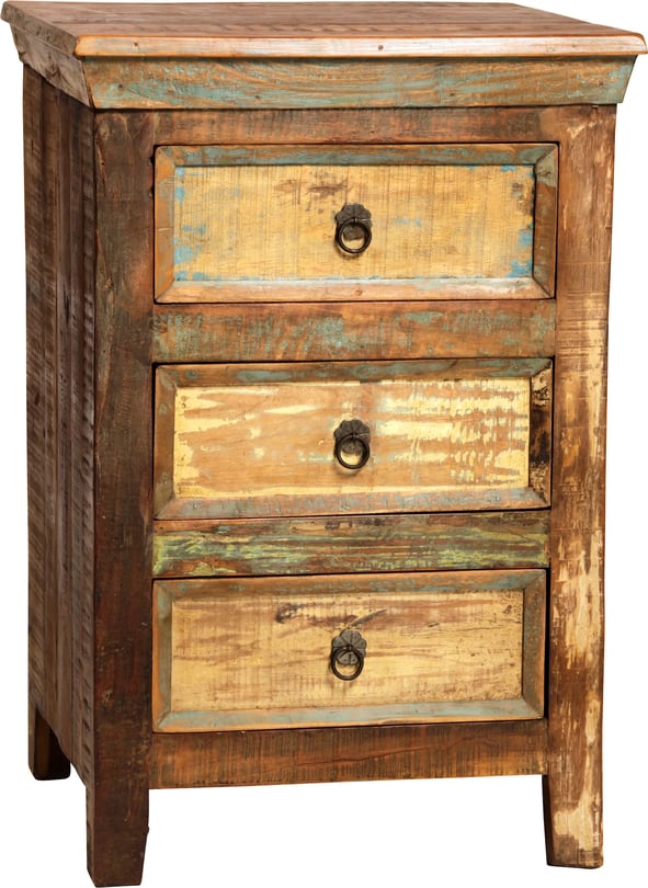 2 Drawer Painted Console Table Made From Reclaimed Teak 2 Drawer Painted Console Table Made From Reclaimed Teak