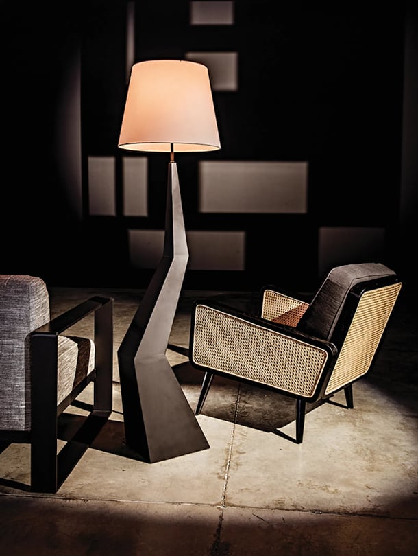 Rhombus Floor Lamp with Shade