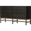 Black Raffia, Russet Mahogany, Light Antique Brass