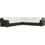 Venao Ivory, Natural Teak-FSC, Chunky Charcoal Woven