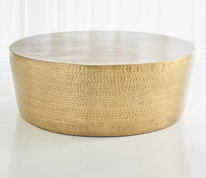 Global Views Izmir Hammered Cocktail Table - Thumbnail 2