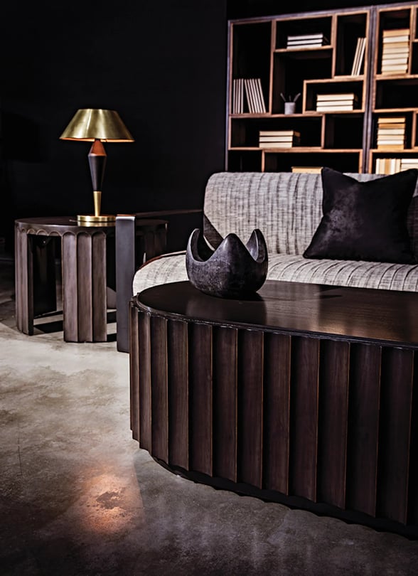 Fluted Side Table - Thumbnail 3