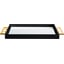 High Gloss Black Lacquer and Gold Leaf
