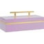 High Gloss Lilac and Gold Leaf
