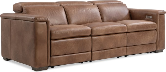 Bernhardt Lioni Leather Power Motion Sofa | Layla Grayce
