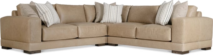 Bernhardt Lars Leather 3-Piece Sectional | Layla Grayce