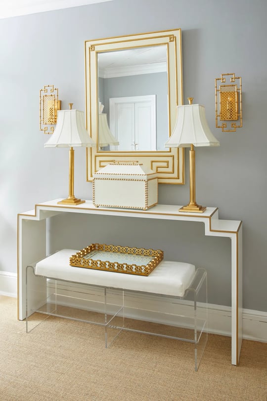 Chelsea House Renee Acrylic Long Bench | Layla Grayce