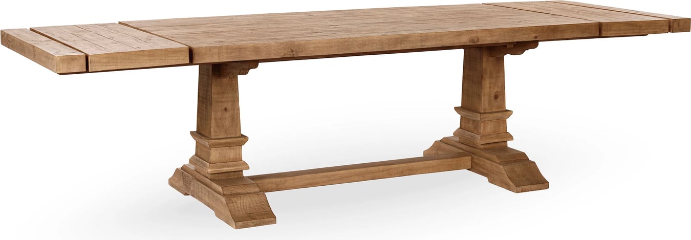 Kosas Home Allegra Extendable Reclaimed Pine Wood Dining Table