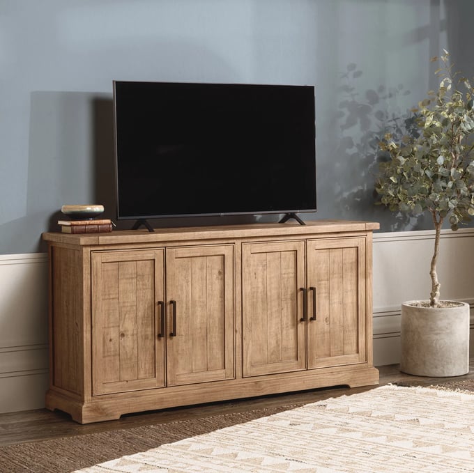 Kosas Home Allegra 4-Door Reclaimed Pine Wood Buffet Sideboard